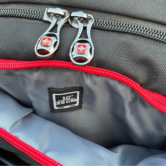 Wenger Maxxum Laptop Backpack, Fits 16 Inch Laptop, Black/Red - Picture 7 of 9